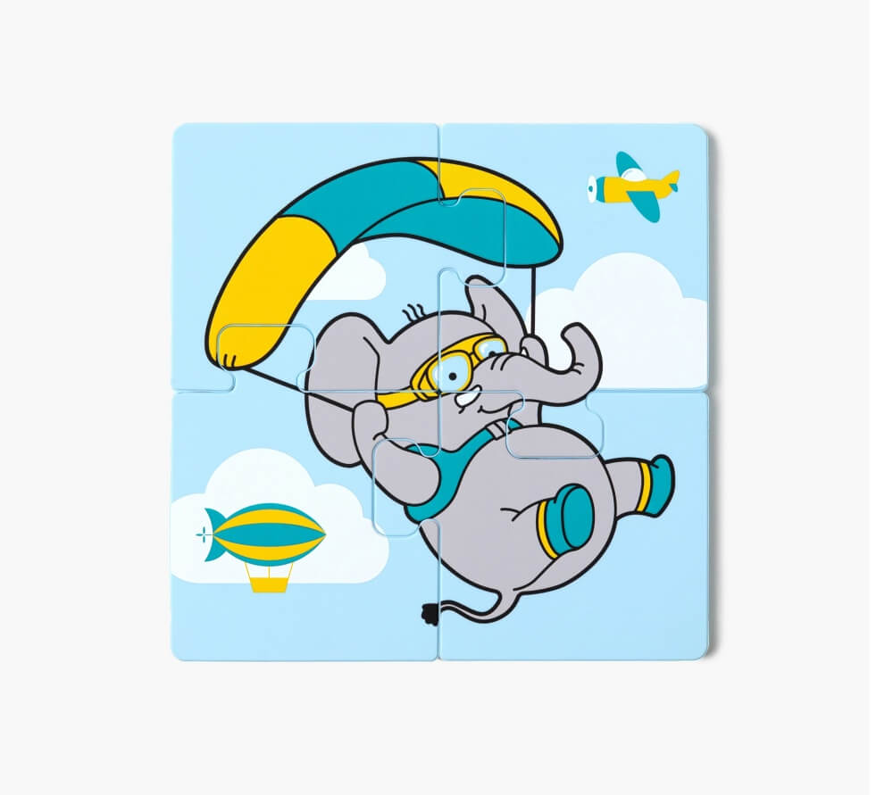 Puzzle in silicone – Elefante