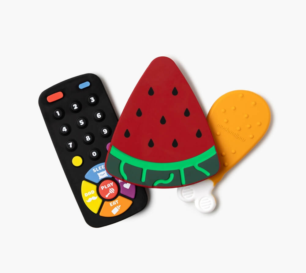 Multipack 3 massaggiagengive | Pollo, anguria e telecomando